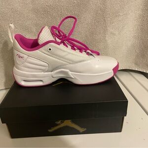 Big Girls NEW Jordans White and Pink